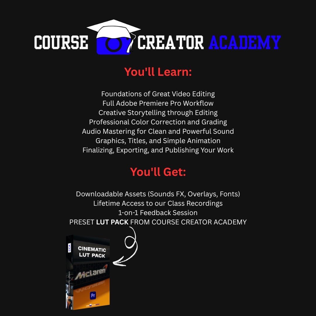 Premiere Pro Editing Class